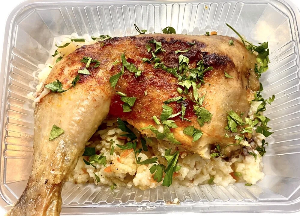 Пилешко бутче с ориз