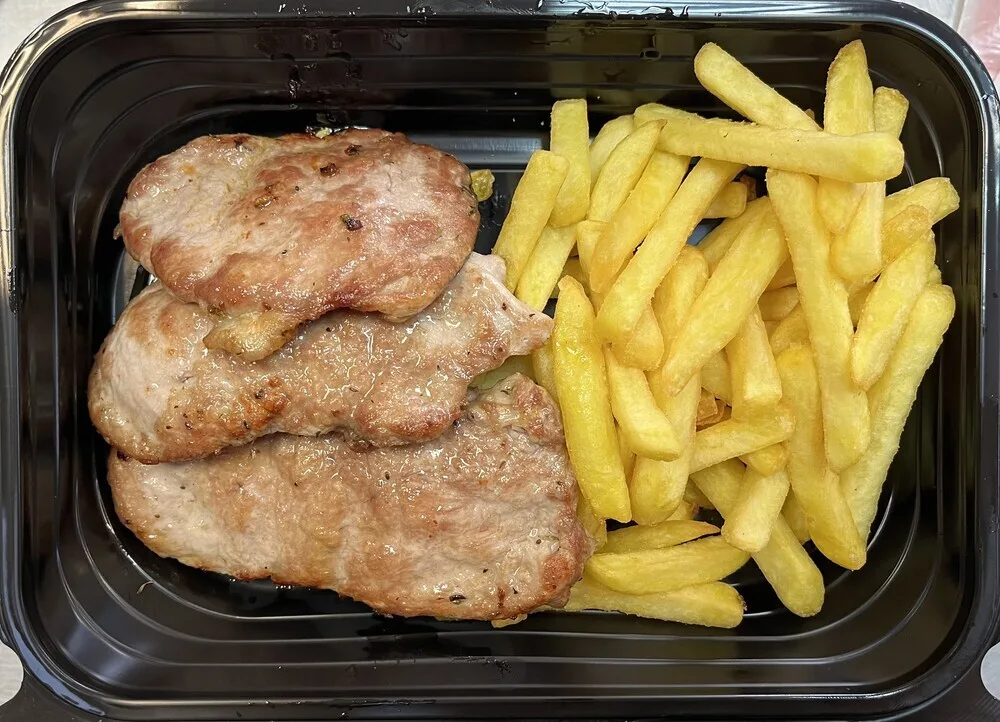 Свински карета на тиган