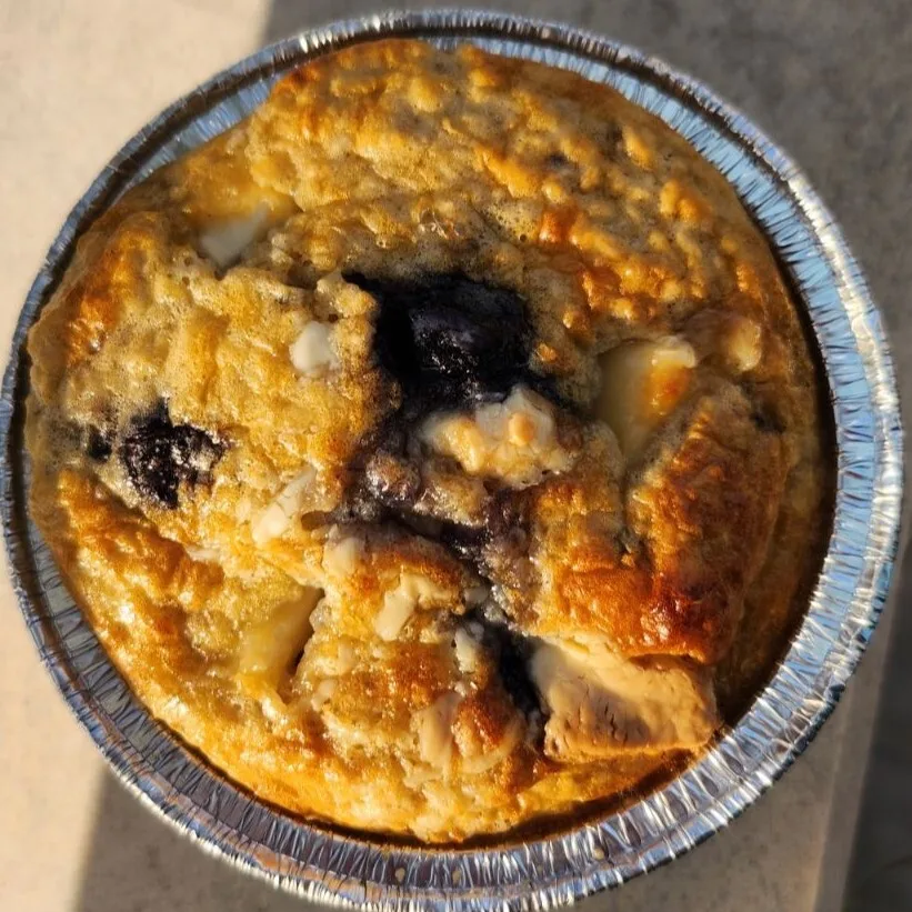 Бананово суфле с бял шоколад и боровинки-30% ПРОМО